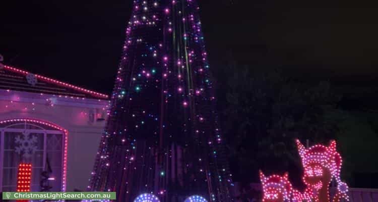 Christmas Light display at 157 Southacre Drive, Canning Vale