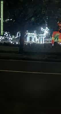 Christmas Light display at 21 Stone Street, Panorama