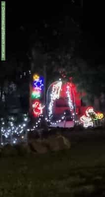 Christmas Light display at 21 Stone Street, Panorama