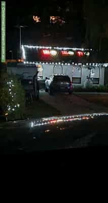 Christmas Light display at 21 Stone Street, Panorama
