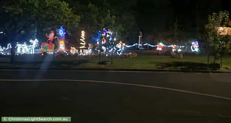 Christmas Light display at 21 Stone Street, Panorama