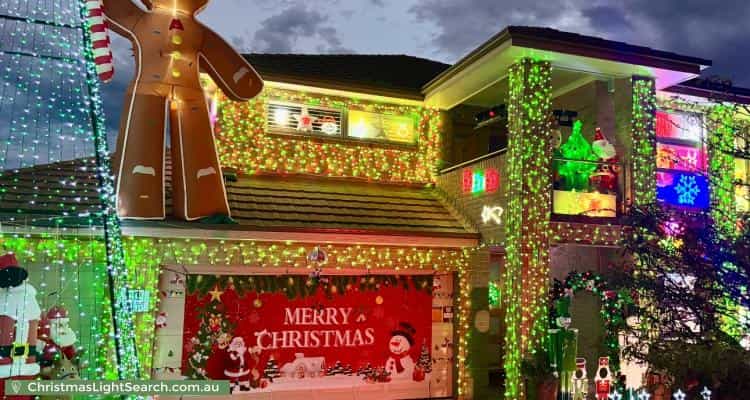 Christmas Light display at 10 Hector Court, Kellyville