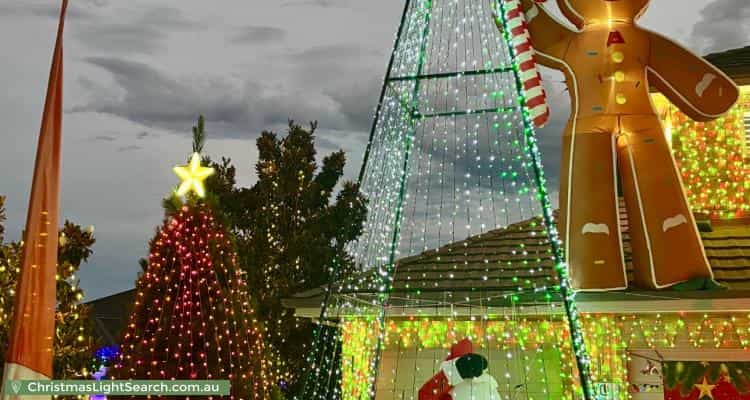 Christmas Light display at 10 Hector Court, Kellyville