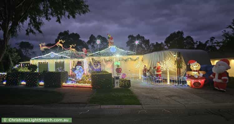 Christmas Light display at 2 Hartsmere Drive, Berwick