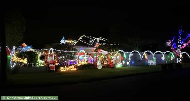 Christmas Light display at 17 Stephenson Street, Birrong