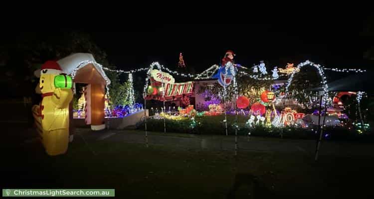 Christmas Light display at 17 Stephenson Street, Birrong