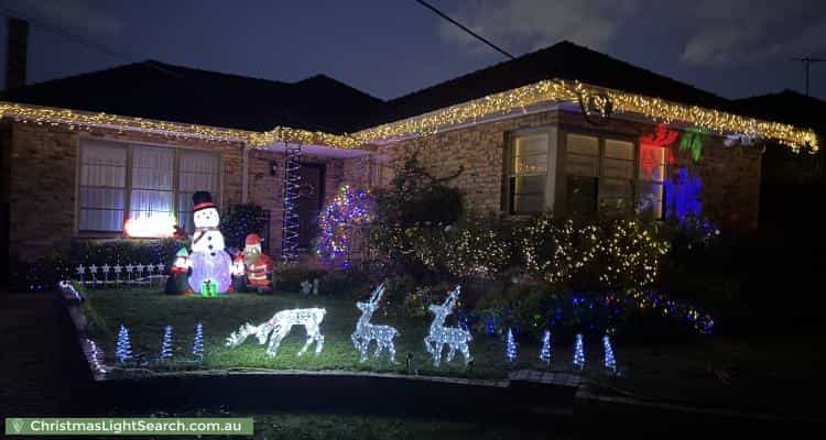 Christmas Light display at 16 Magnolia Street, Oak Park