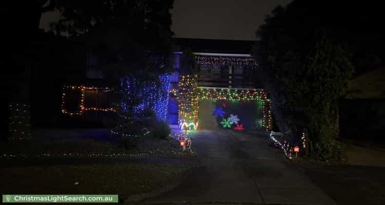 Christmas Light display at 4 Arnott Court, Wheelers Hill