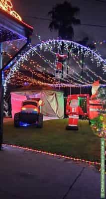 Christmas Light display at 19 Coachwood Street, Crestmead