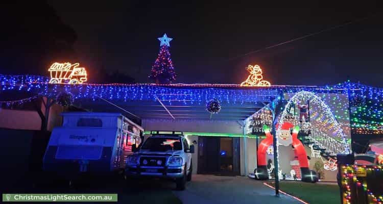 Christmas Light display at 19 Coachwood Street, Crestmead