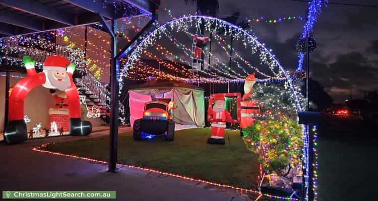 Christmas Light display at 19 Coachwood Street, Crestmead
