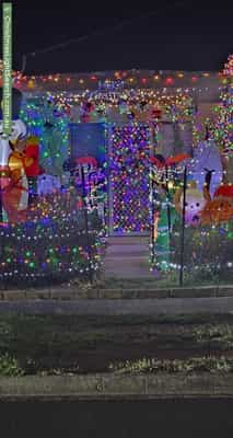 Christmas Light display at 36 Black Forest Road, Werribee