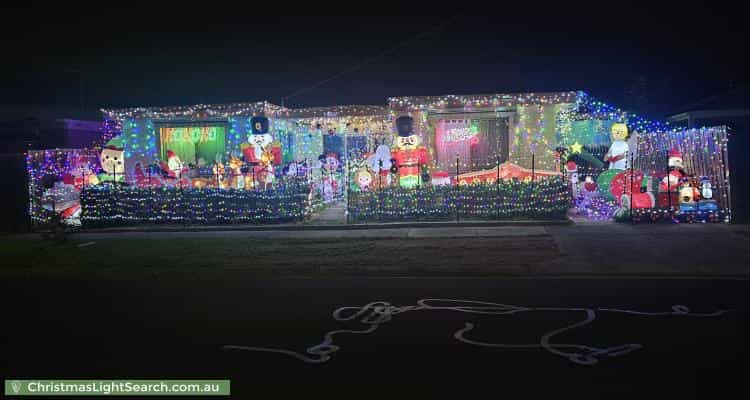 Christmas Light display at 36 Black Forest Road, Werribee