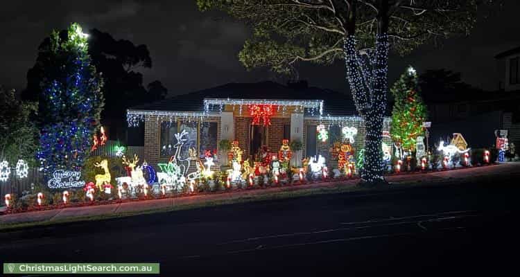 Christmas Light display at 48 Coven Avenue, Heathmont