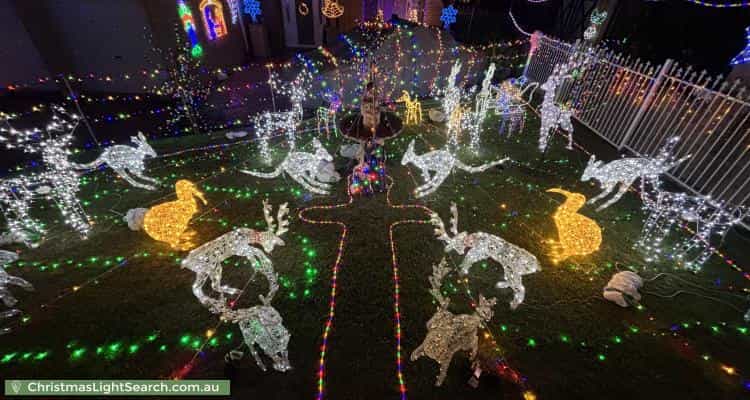 Christmas Light display at 10 Eldridge Road, Greystanes