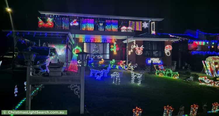 Christmas Light display at 11 Carter Crescent, Padstow Heights