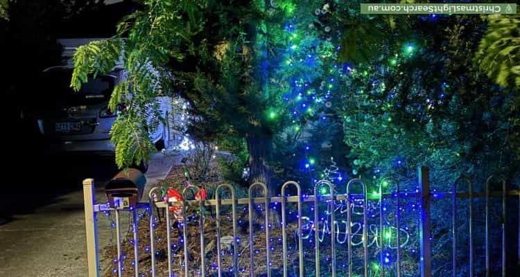 Christmas Light display at 1A Frasten Street, Torrensville