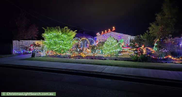 Christmas Light display at 24 Edward Street, Perth