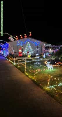 Christmas Light display at 24 Edward Street, Perth