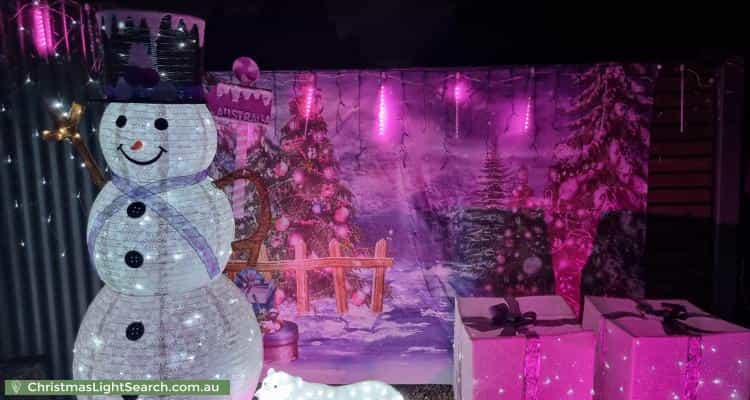 Christmas Light display at 5 Wyld Close, Littlehampton