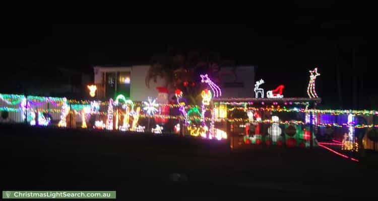 Christmas Light display at 48 Redford Street, Kingston