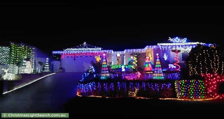 Christmas Light display at 2 Tumba Court, Joondalup