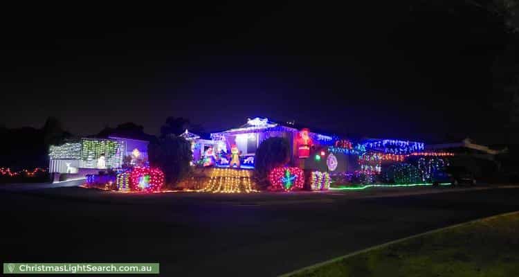 Christmas Light display at 2 Tumba Court, Joondalup