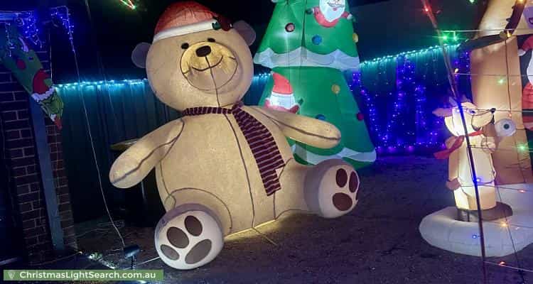 Christmas Light display at 10 Highland Way, Maiden Gully