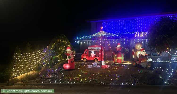 Christmas Light display at 3 Keith Court, Woodcroft