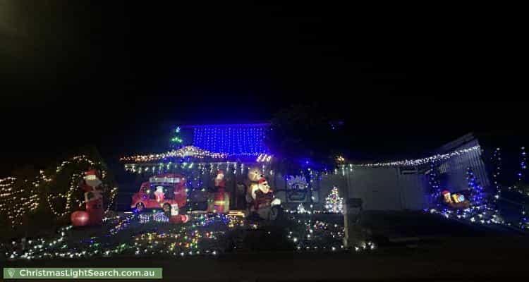 Christmas Light display at 3 Keith Court, Woodcroft