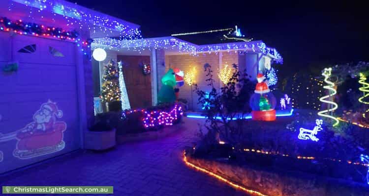 Christmas Light display at 2 Tumba Court, Joondalup
