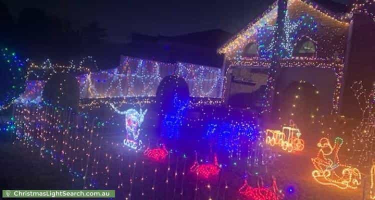 Christmas Light display at 52 Arncliffe Boulevard, Greenvale