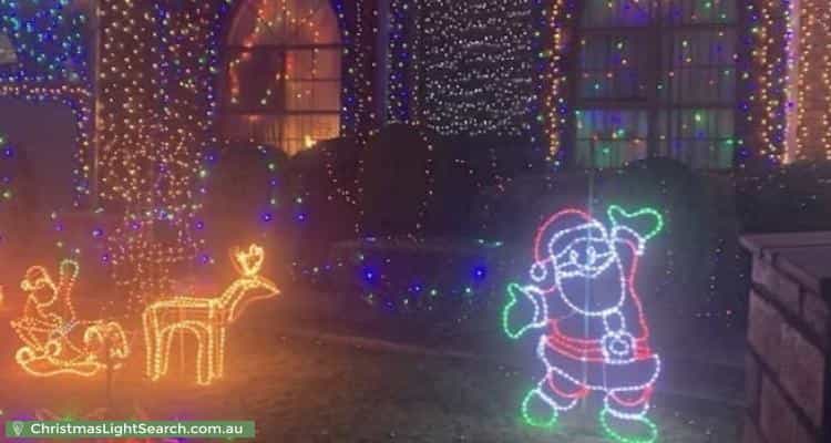 Christmas Light display at 52 Arncliffe Boulevard, Greenvale