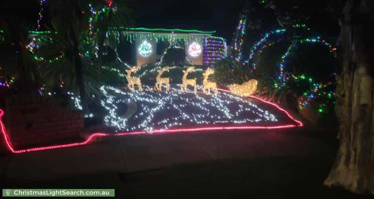 Christmas Light display at 14 Gillespie Court, Cranbourne North