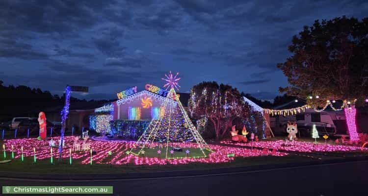 Christmas Light display at 76 Abel Tasman Drive, Lake Cathie