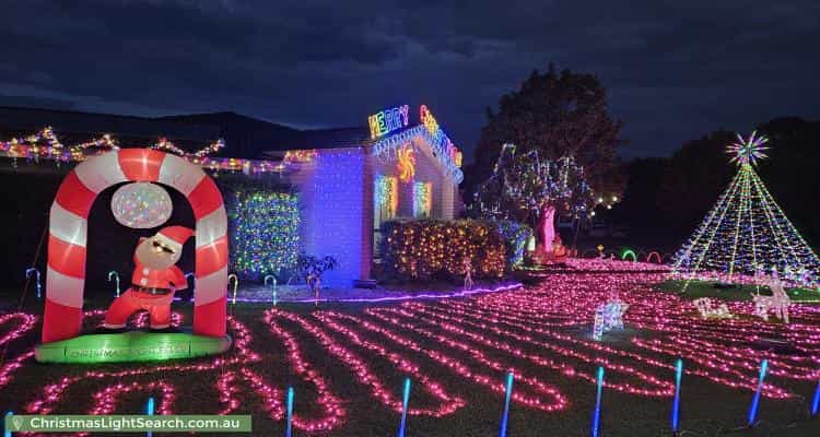 Christmas Light display at 76 Abel Tasman Drive, Lake Cathie