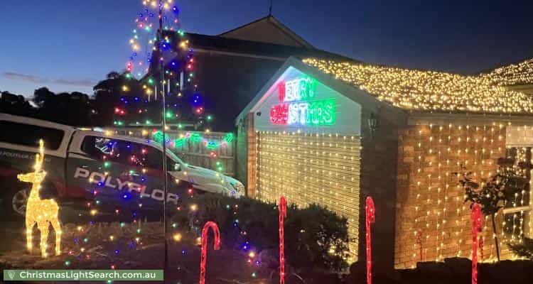 Christmas Light display at 17 Valley View Crescent, Berwick