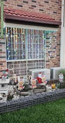 Christmas Light display at 9 Watergum Way, Greenacre