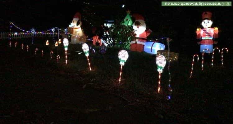 Christmas Light display at 12 Mullans Street, Melton South