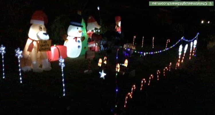 Christmas Light display at 12 Mullans Street, Melton South