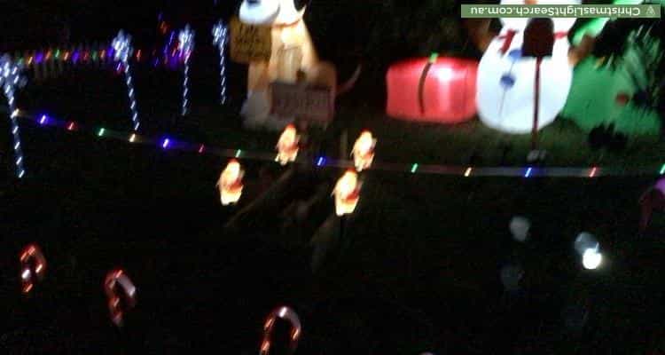 Christmas Light display at 12 Mullans Street, Melton South