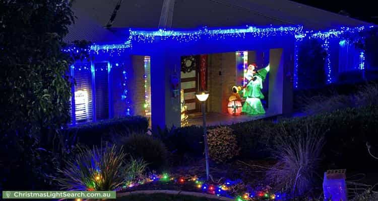 Christmas Light display at 36 Grange Avenue, Plenty