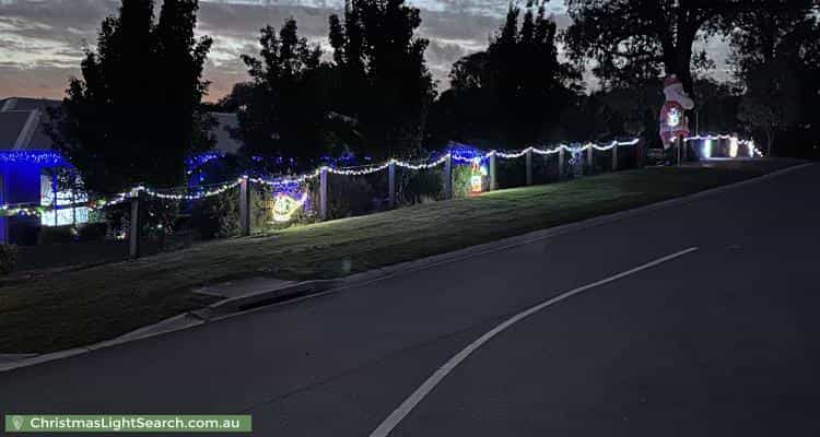 Christmas Light display at 36 Grange Avenue, Plenty