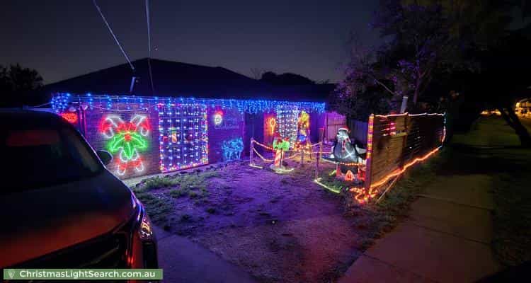 Christmas Light display at 35 Cockatoo Drive, Carrum Downs