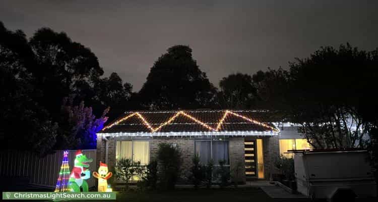 Christmas Light display at 24 Beazley Crescent, Calwell