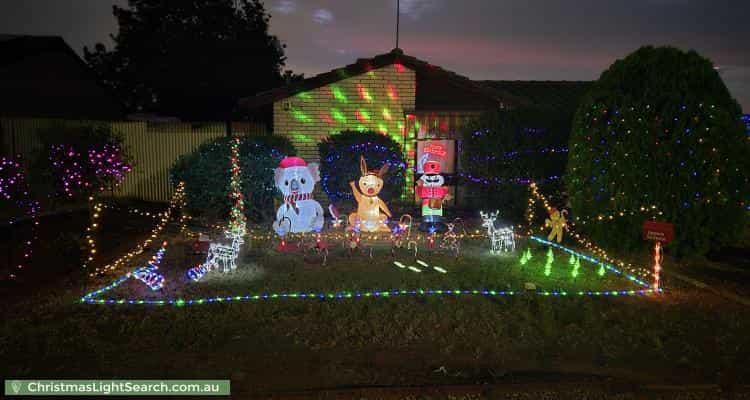 Christmas Light display at 32 Wilterna Crescent, Smithfield