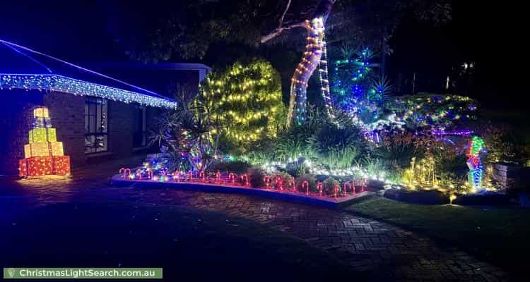 Christmas Light display at 37 Pine Drive, Aberfoyle Park