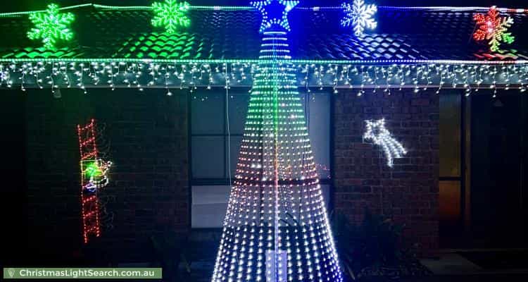 Christmas Light display at 37 Pine Drive, Aberfoyle Park