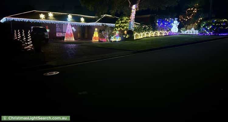 Christmas Light display at 37 Pine Drive, Aberfoyle Park