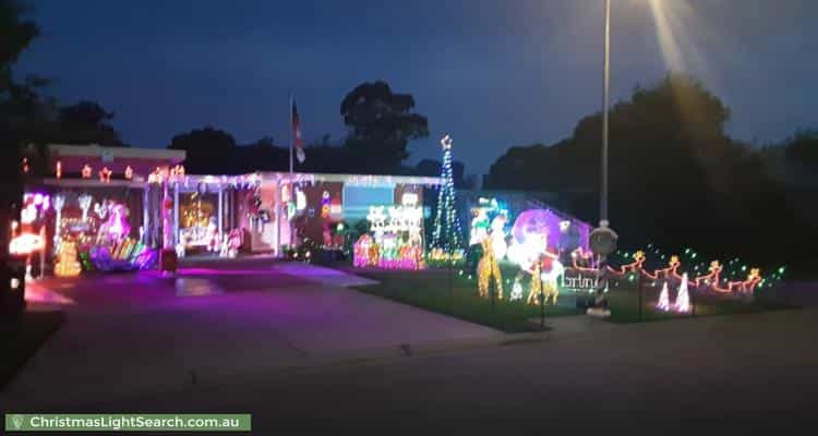 Christmas Light display at 3 Emma Court, Berwick